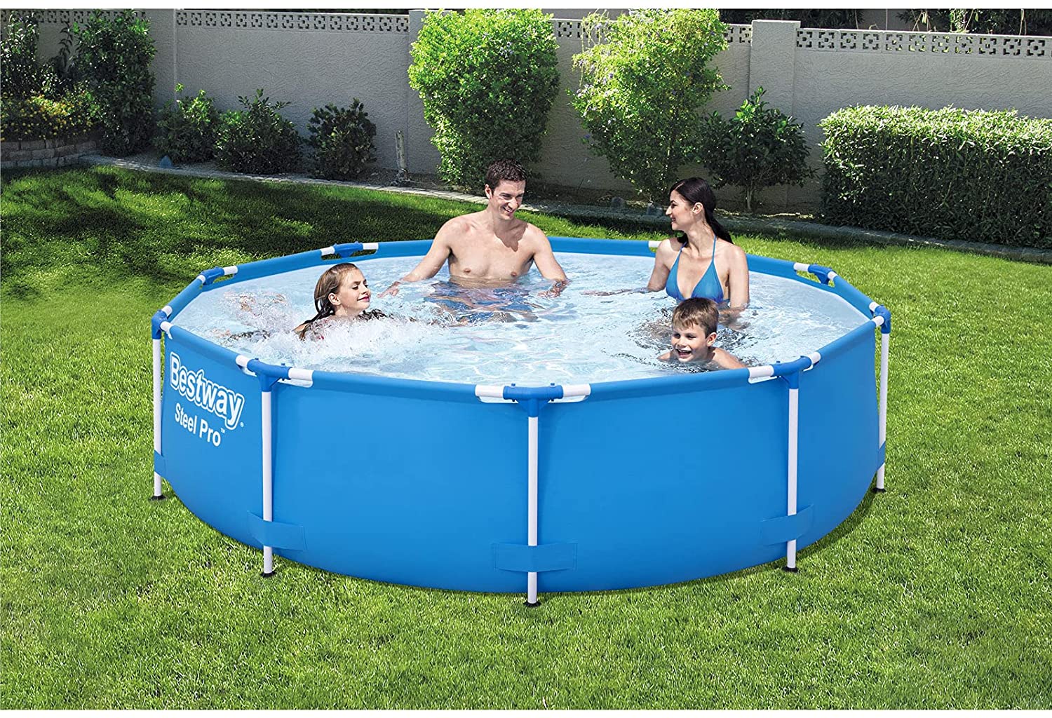 Bestway 56679 - Piscina externa de aço Pro 305 x 76 cm Bomba de filtragem incluída