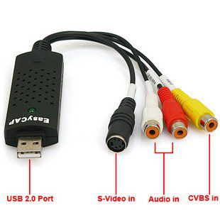 Capturadora de Vídeo USB para RCA / S-Vídeo - Easycap Capture - Multi4you®