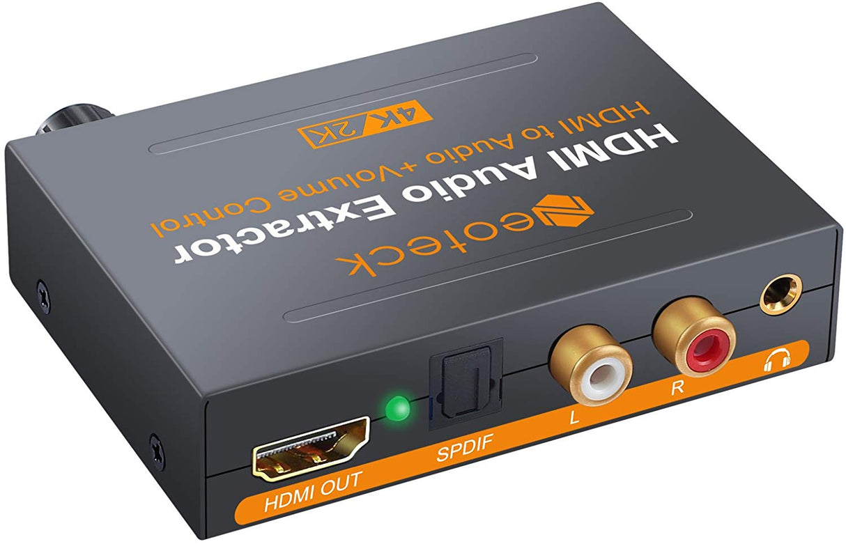 Extrator De áudio HDMI Áudio Toslink RCA