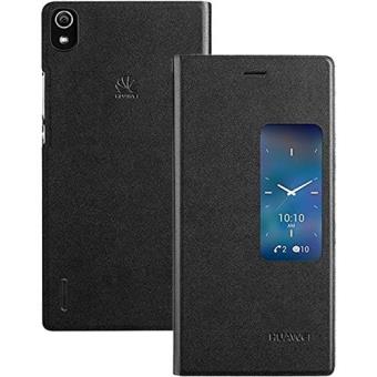 Huawei Capa Flip Smart Preto para Huawei Ascend P7 (Preto)
