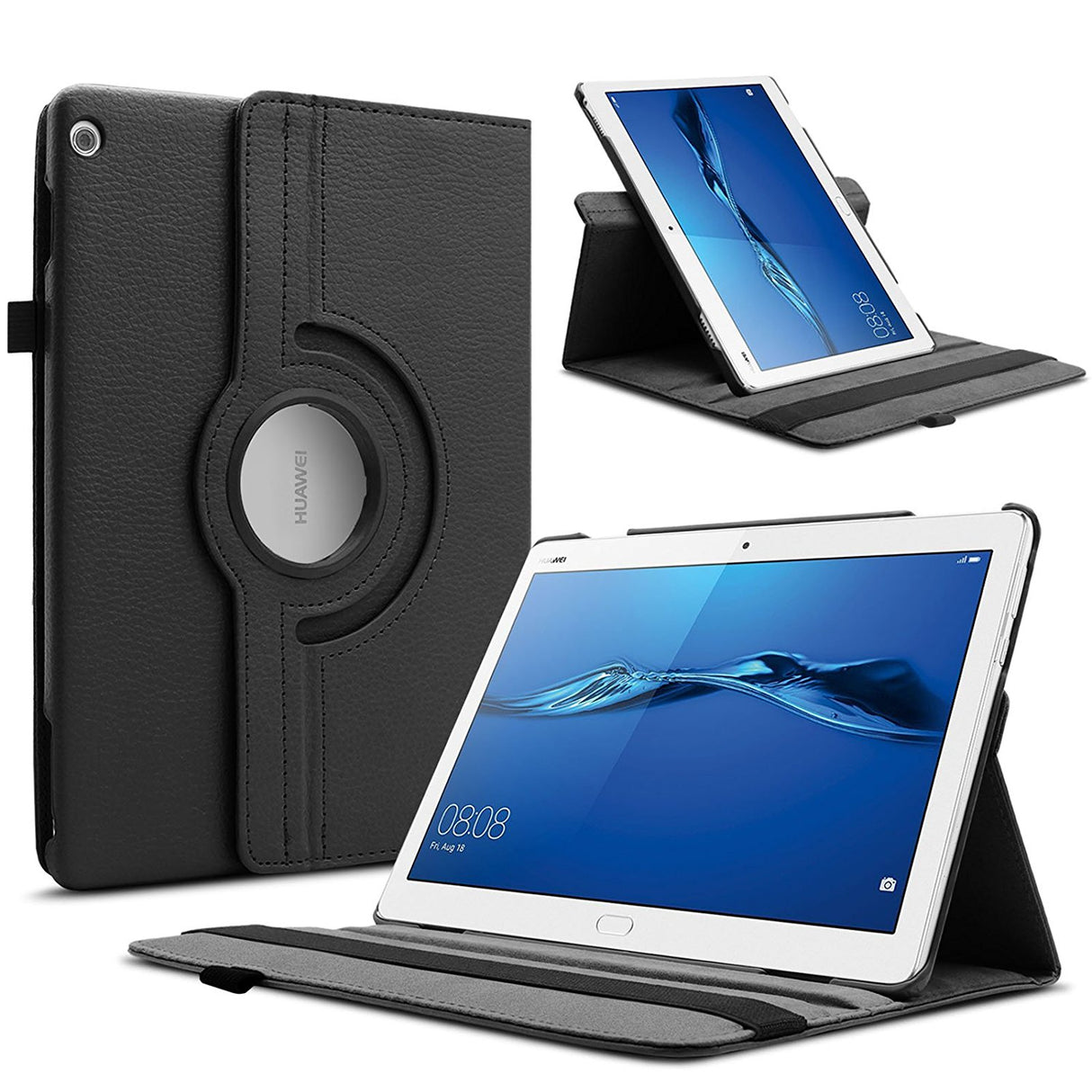 Capa Rotação 360 Tipo Livro Stand Case Rotating para Huawei MediaPad M3 Lite 10 - Multi4you®