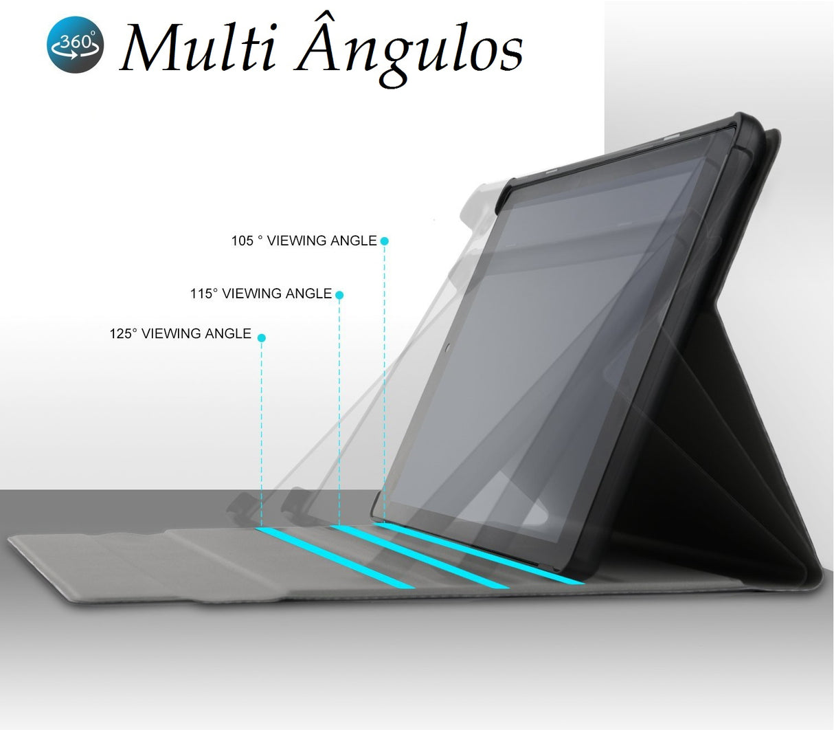 Capa Flip com Teclado Bluetooth Destacável para Huawei MediaPad M5 10 - Multi4you®