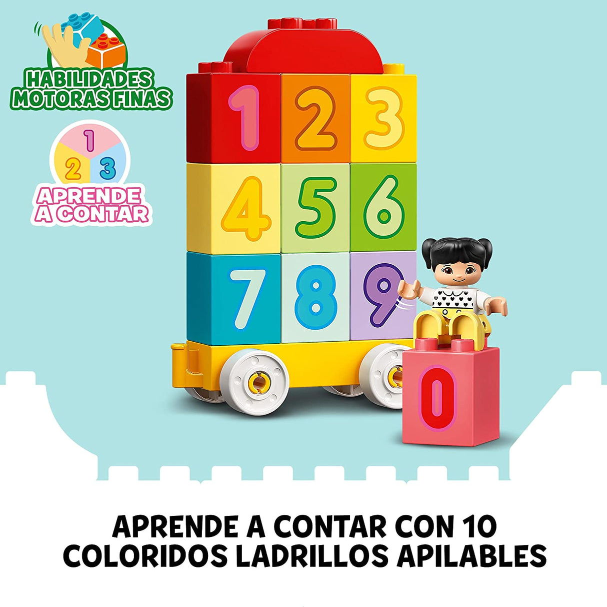 LEGO DUPLO My First 1 Comboio dos Números Aprender a Contar - 10954