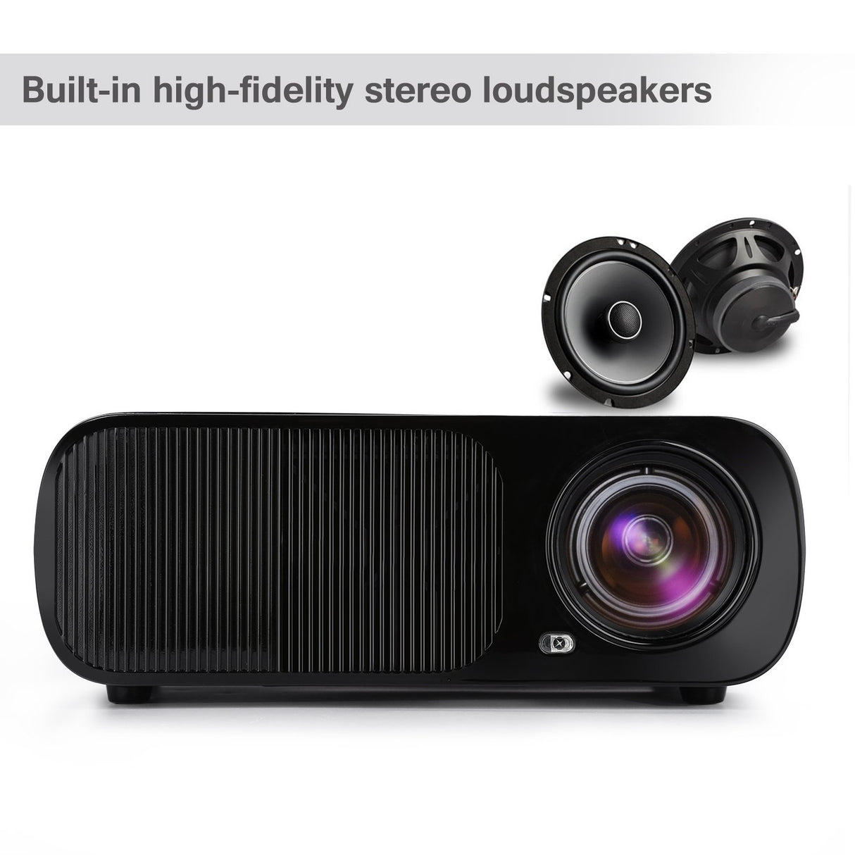 LESHP Vídeo Projetor Portátil 3200 Lumens 1080P LED