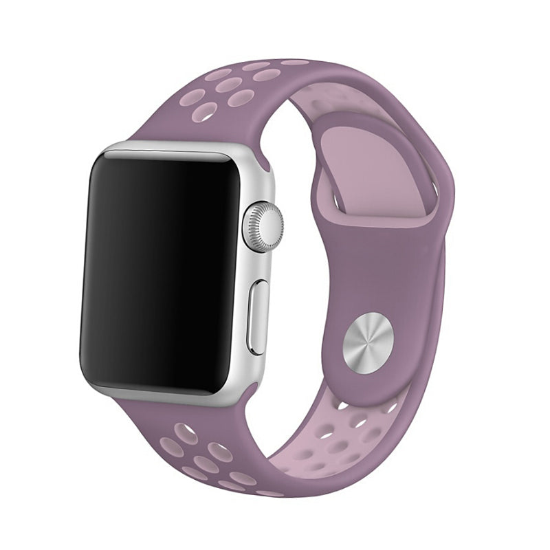 Pulseira Bracelete Desportiva Silicone para Apple Watch 38mm LILAS/ROSA - Multi4you®