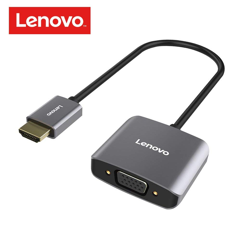 Adaptador Conversor de HDMI para VGA Lenovo H201 Com Áudio Jack 3.5mm + Micro USB
