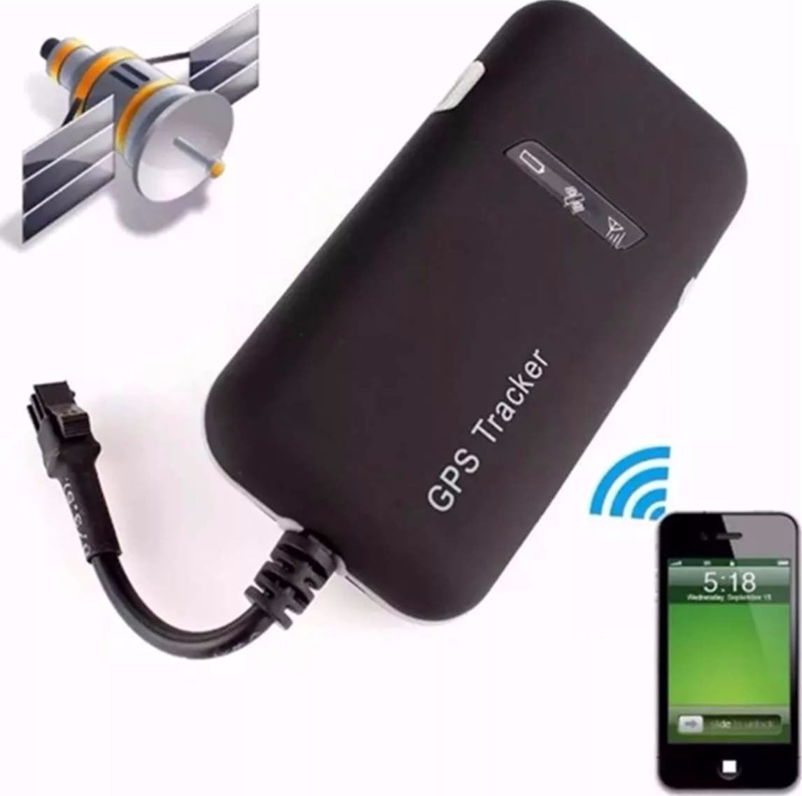 Localizador GPS Posicionamento Remoto para Veículos - GT02A (Preto) - Multi4you®