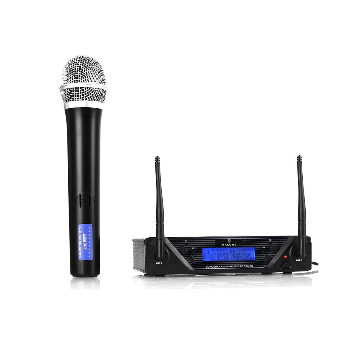 Malone Microfone Wireless com 1 Canal UHF 350 823-832MHz