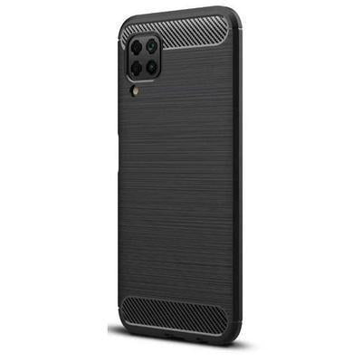 Capa Silicone Huawei P40 Lite Fibra de Carbono Preto