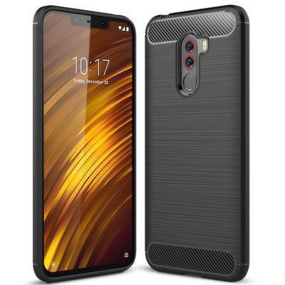 Capa Silicone Xiaomi Pocophone F1 Fibra de Carbono Preto
