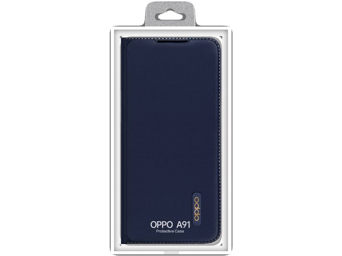 Capa OPPO A91 Flip Azul