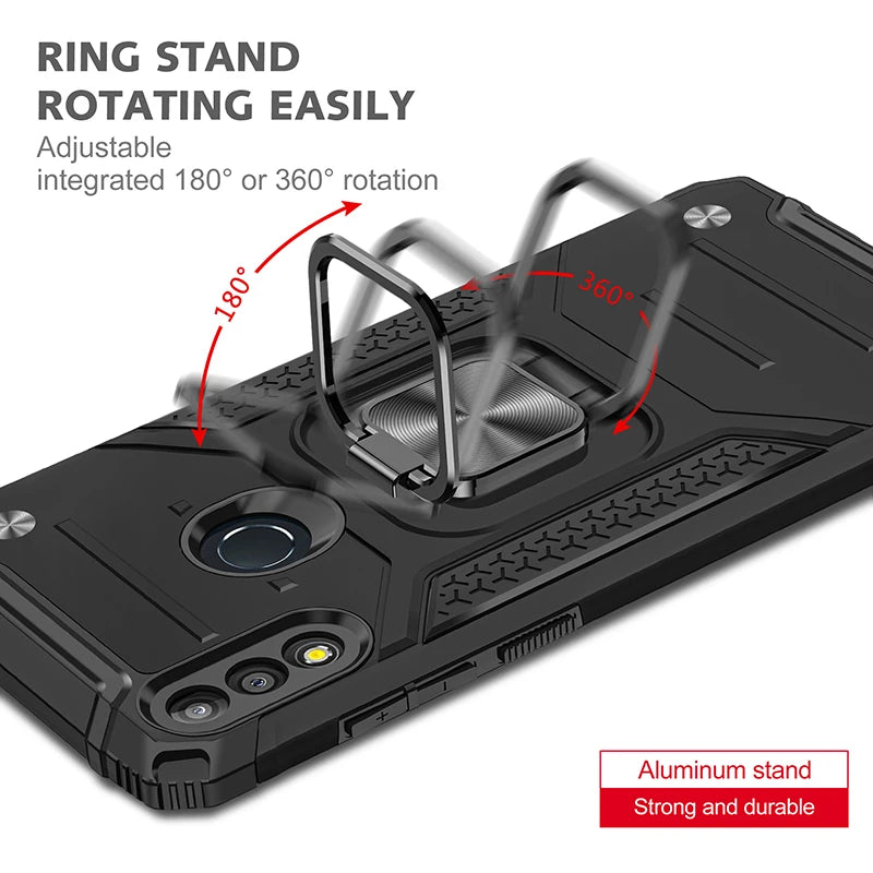 Capa Ring Armor para Asus ZenFone Max Pro M2 ZB631KL preto