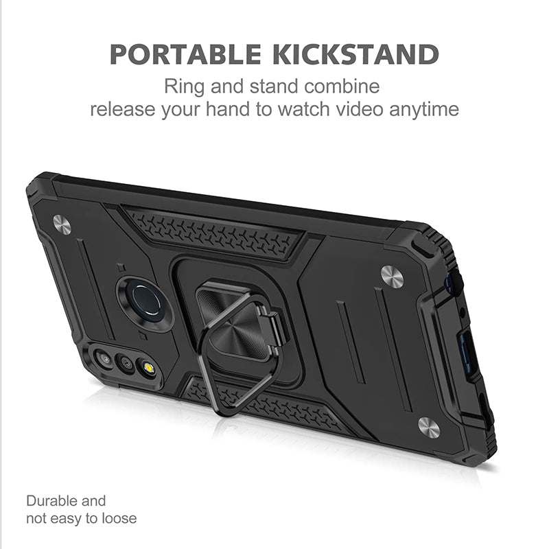 Capa Ring Armor para Asus ZenFone Max Pro M2 ZB631KL preto