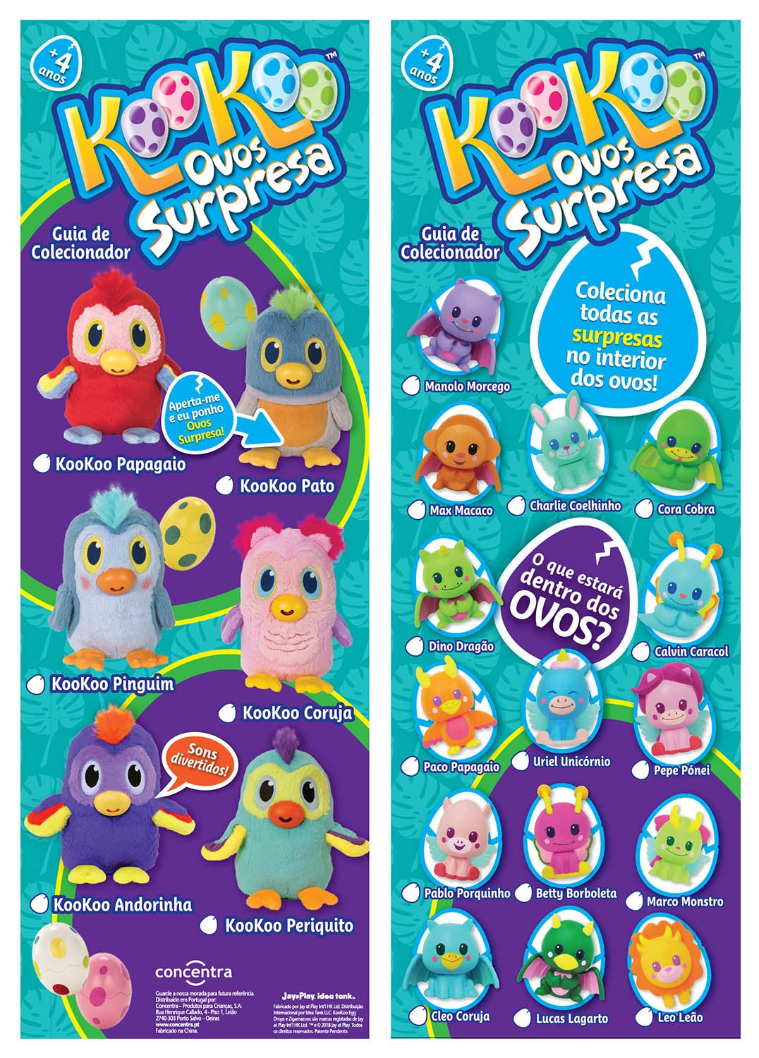 Peluche Koo Koo Ovos Surpresa - Concentra - Envio Aleatório