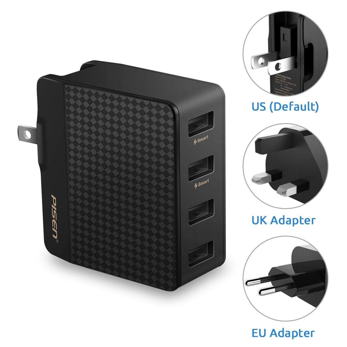 Pisen Carregador Universal Power Combo 4 Porta USB
