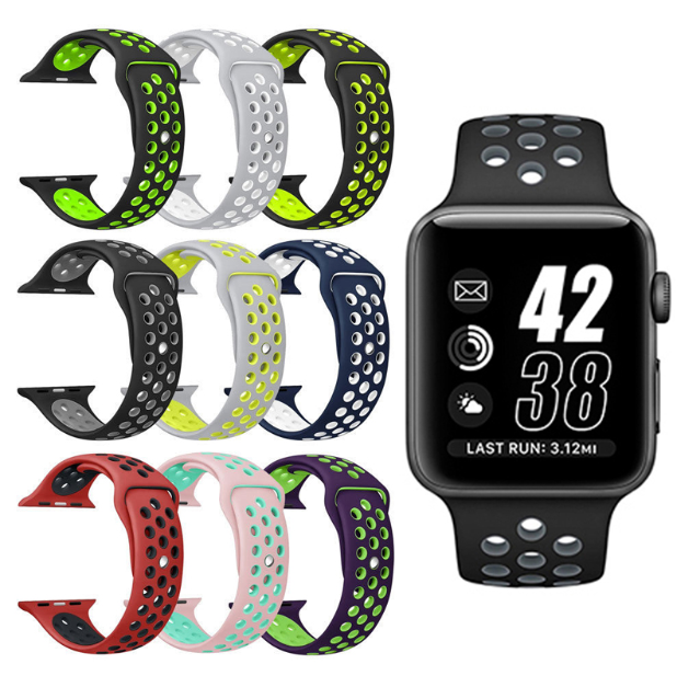 Pulseira Bracelete Desportiva Silicone para Apple Watch 38mm