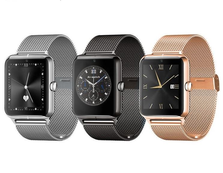 Smartwatch Bluetooth GT08 Metal Android / iOS (Multilingue) (Cinzento - Silver) - Multi4you®