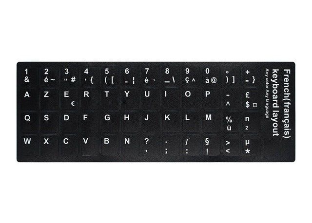 Stick Letras Autocolantes para Teclado Layout em Vários Idiomas
