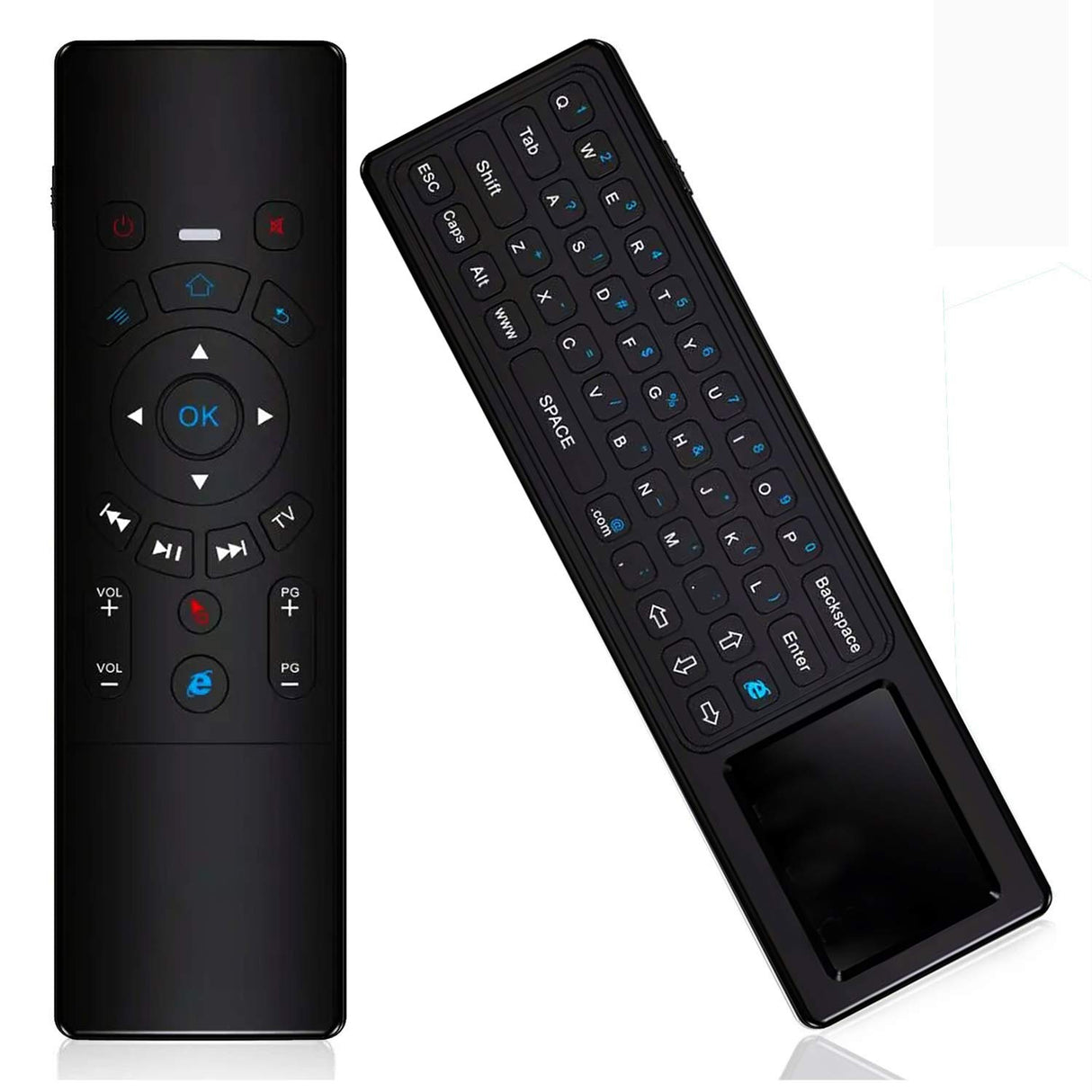 Teclado Wireless para Smart TV Keyboard e Air Mouse (Rato para TV) + Touchpad