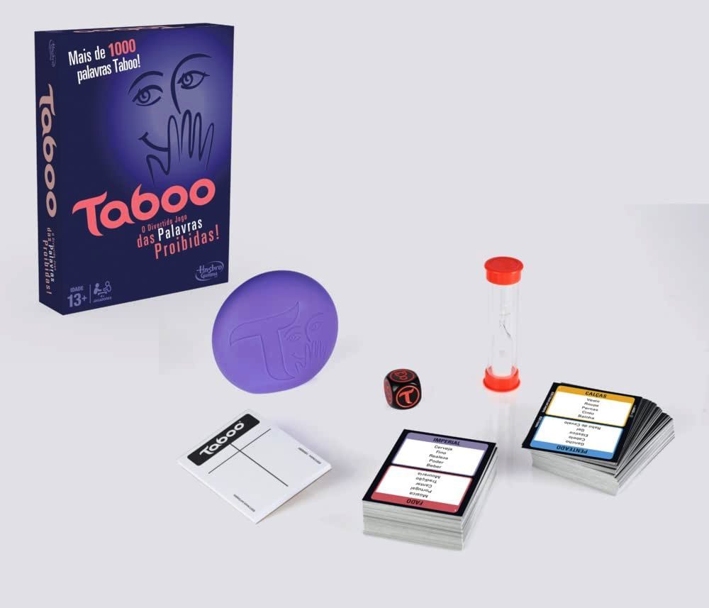 Taboo Hasbro Jogo de Mímica Adivinhar Palavras - Versão Portuguesa