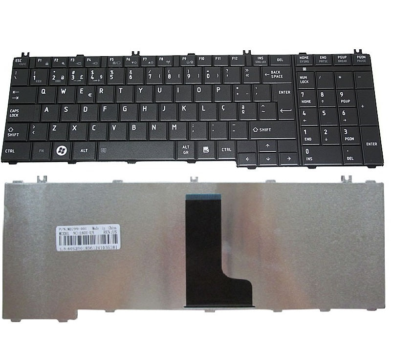 Teclado para Portátil Toshiba Satellite C650 L650 série NSK-TN0GV NSK-TN0GU PT