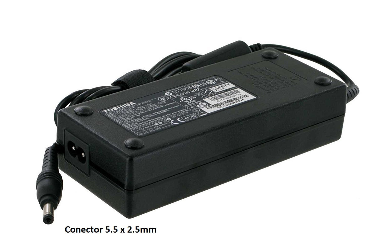 Toshiba Carregador Original 120W - 19V - 6.32A Conector 5.5 x 2.5mm