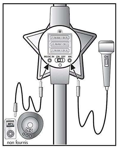 Toyland SM1320 - Microfone de Palco