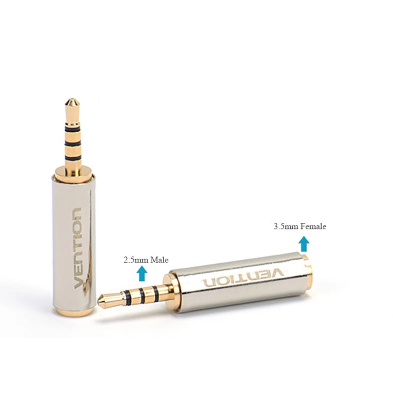 Vention Adaptador Jack 2,5mm Macho para 3,5mm Fêmea