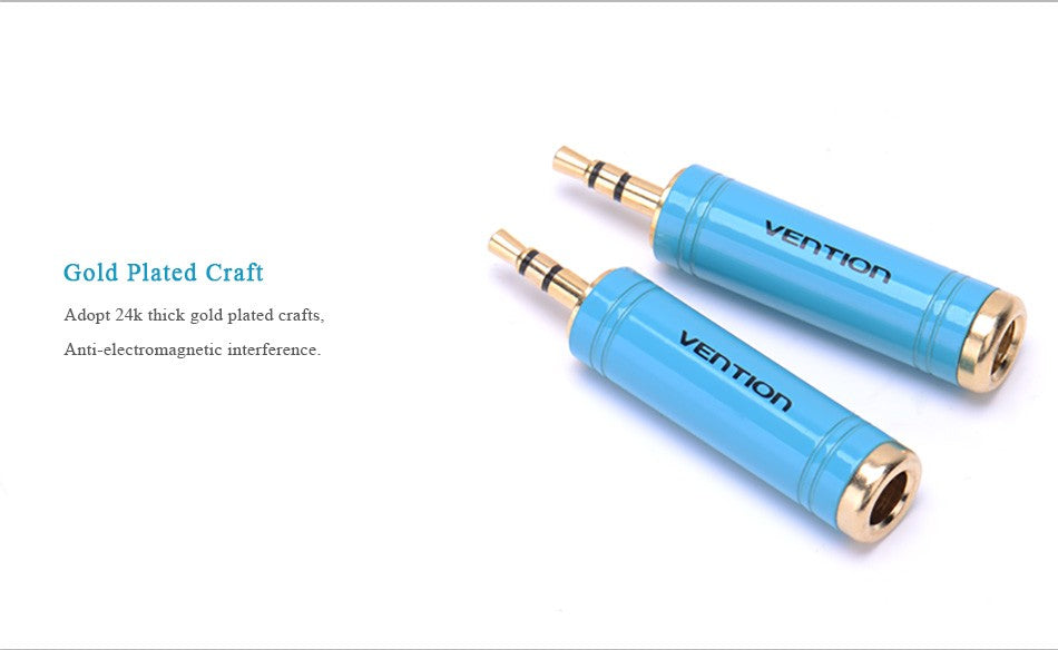 Adaptador Vention Jack 3,5mm para Jack 6,5mm Fêmea