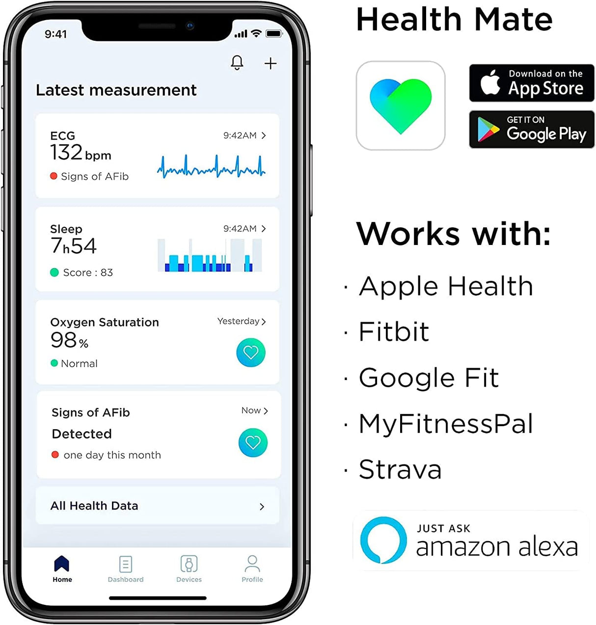 Withings Relógio Smartwatch 42mm - Preto