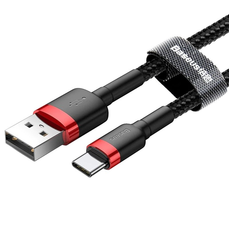 Baseus Cafule Cabo USB para USB Tipo C 1M (Preto)