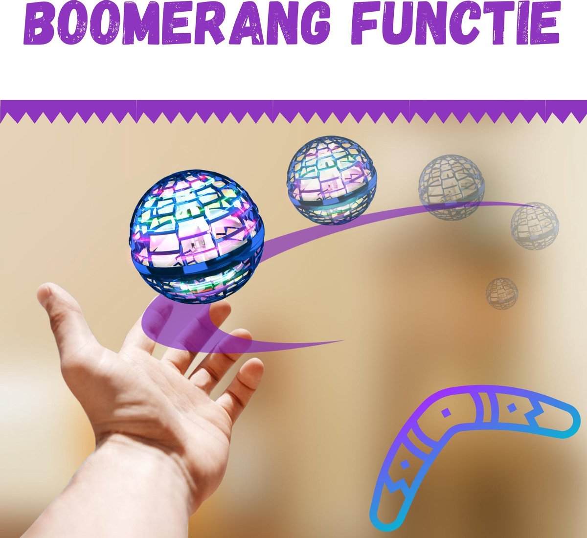Boomerang Spinner Flynova Pro (Rosa)