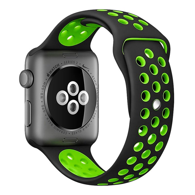 Bracelete Silicone para Apple Watch Series 42 / 44 Mm  Verde