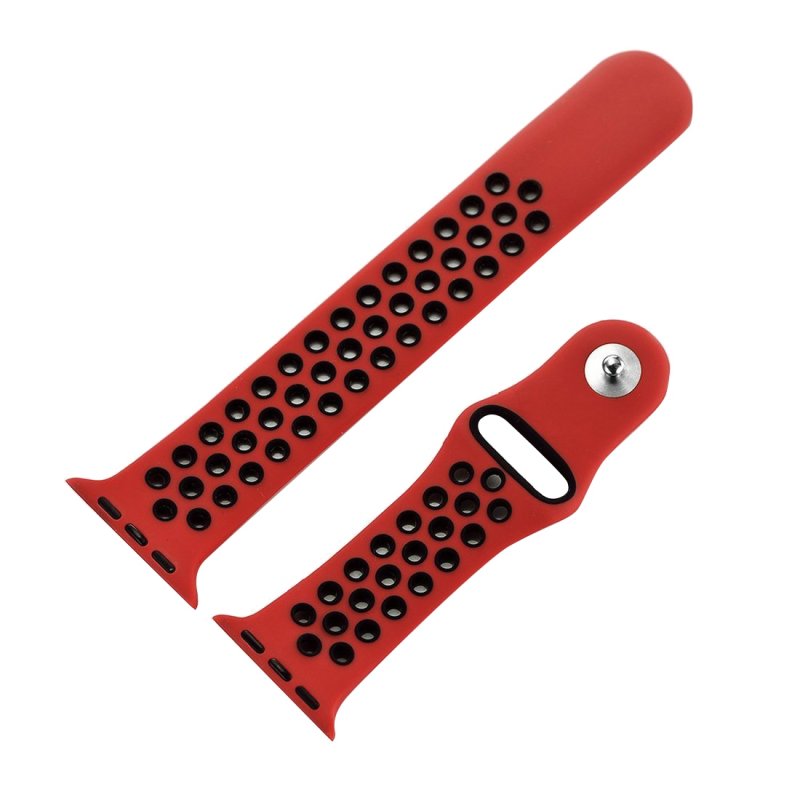 Bracelete Silicone para Apple Watch Series 42 / 44 Mm  Vermelho
