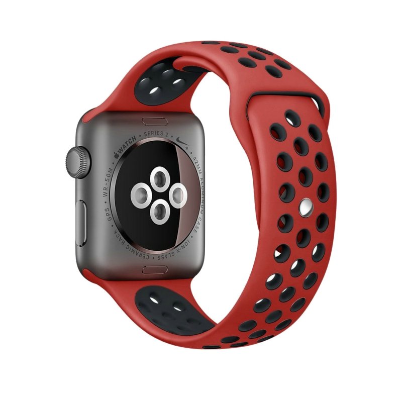 Bracelete Silicone para Apple Watch Series 42 / 44 Mm  Vermelho