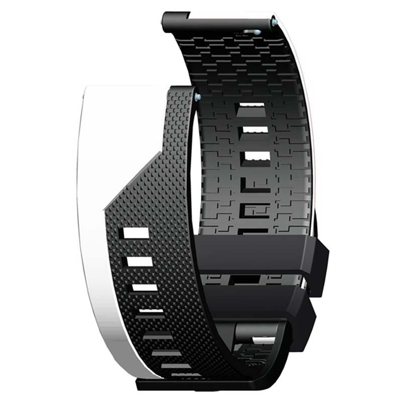 Pulseira de Substituição 22mm Xiaomi Amazfit Stratos 3 / Stratos 2S / Stratos / Pace / GTR 47mm / Ticwatch / Huawei / Samsung Premium Stripe (Preto)