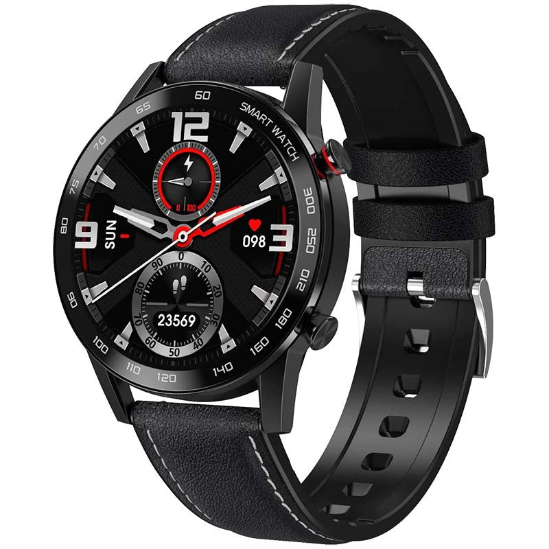 DT NO.1 DT95 Pulseira Couro - Smartwatch (Preto)