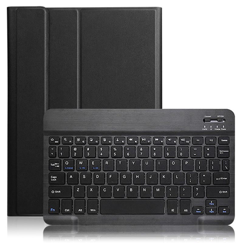 Capa com Teclado iPad 2019 / iPad 2020 10.2 (Preto)