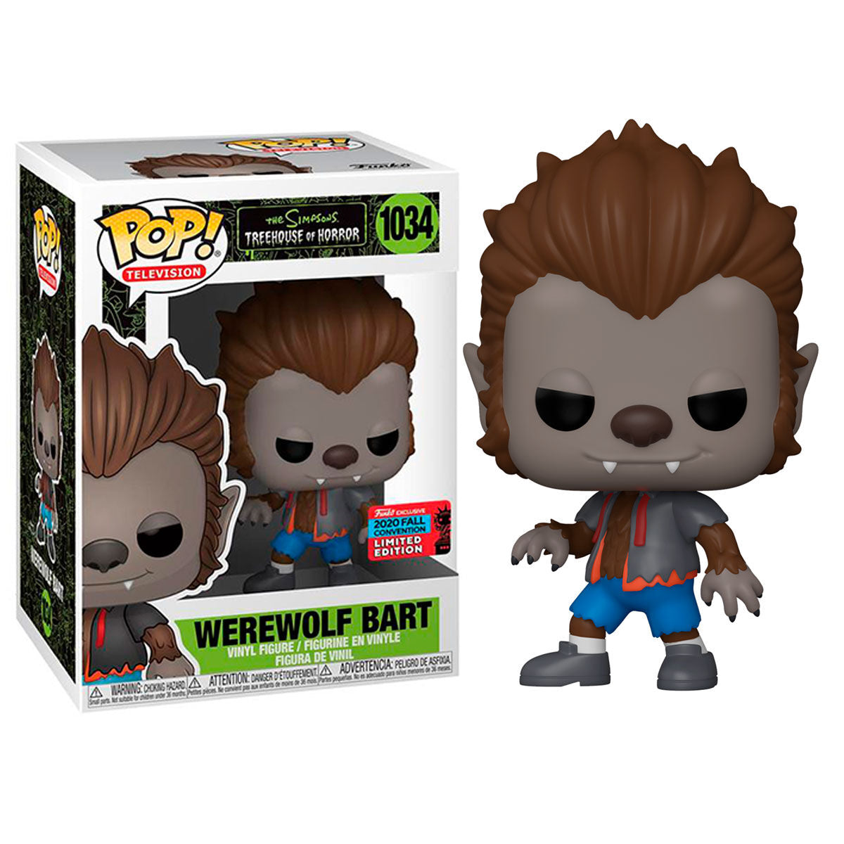 Figura Funko POP The Simpsons Werewolf Bart Exclusive