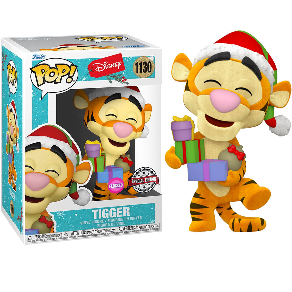 Figura Funko POP Disney Holiday Tigger Flocked Exclusive