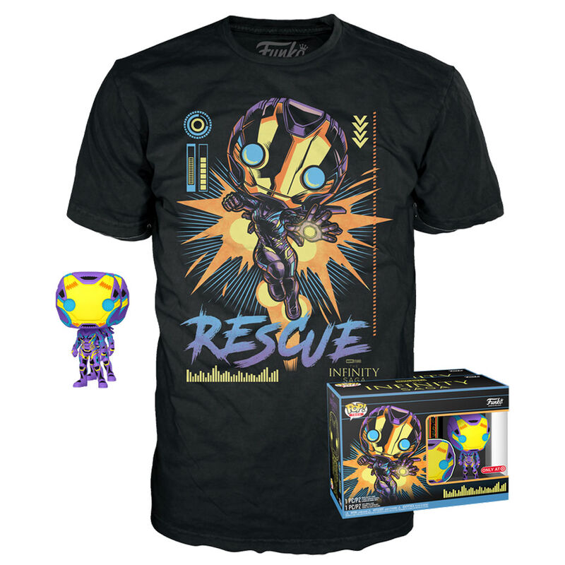 Set Figura Funko POP & Tee Marvel Los Vengadores Avengers Rescue Exclusive