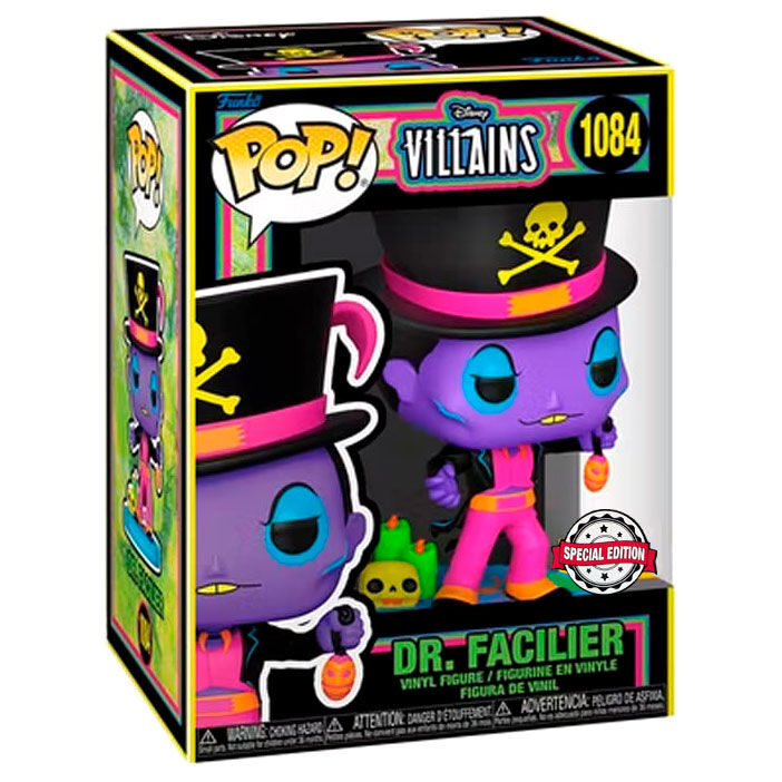 Figura Funko POP Disney Villains Dr. Facilier Black Light Exclusive