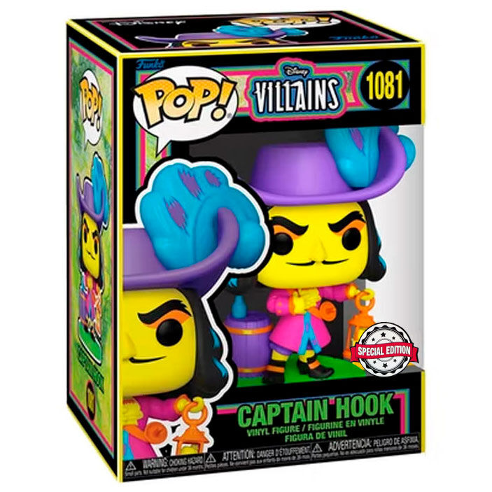 Figura Funko POP Disney Villains Hook Black Light Exclusive