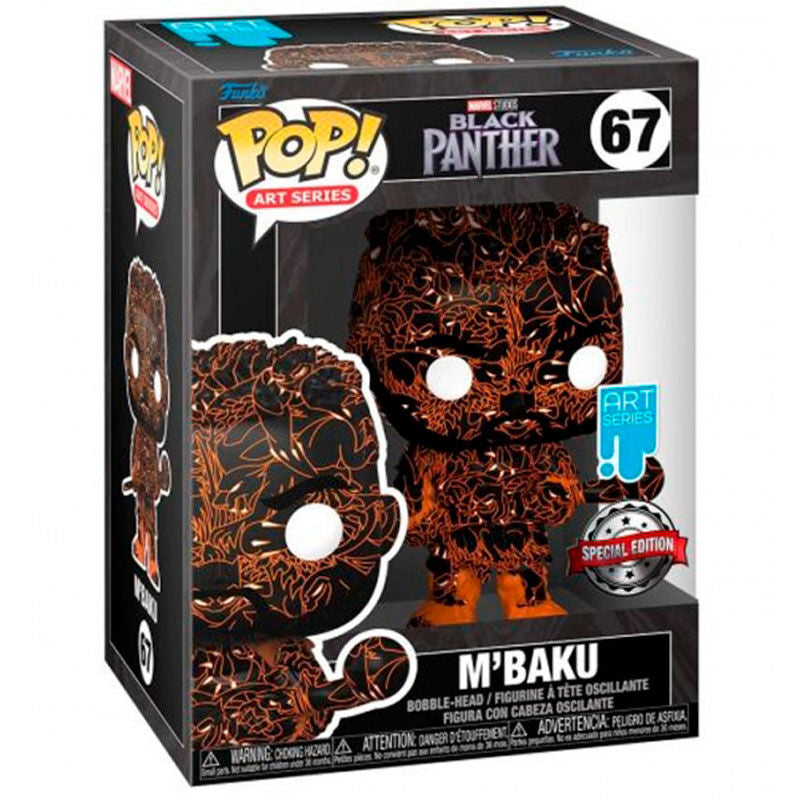 Figura Funko POP Marvel Black Panther M Baku Artist + Case Exclusive