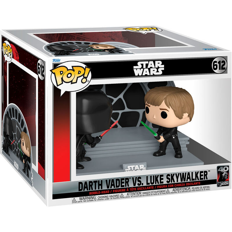 Figura Funko POP Star Wars 40th Darth Vader VS Luke Skywalker