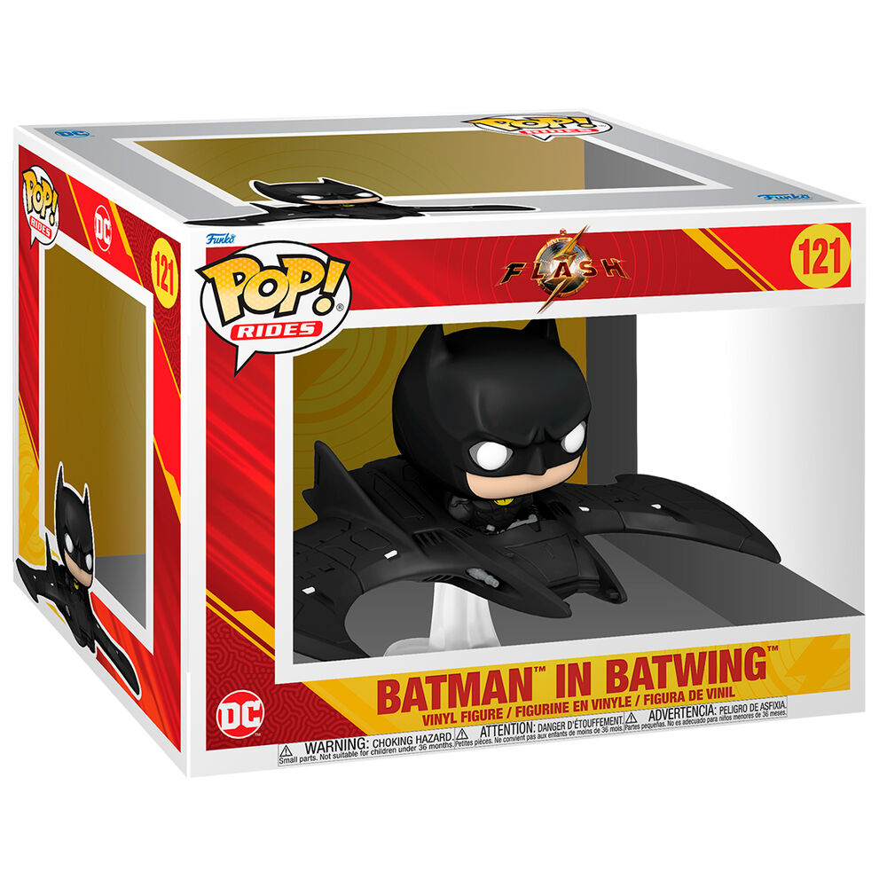 Figura Funko POP Ride Deluxe DC Comics The Flash Batman in Batwing