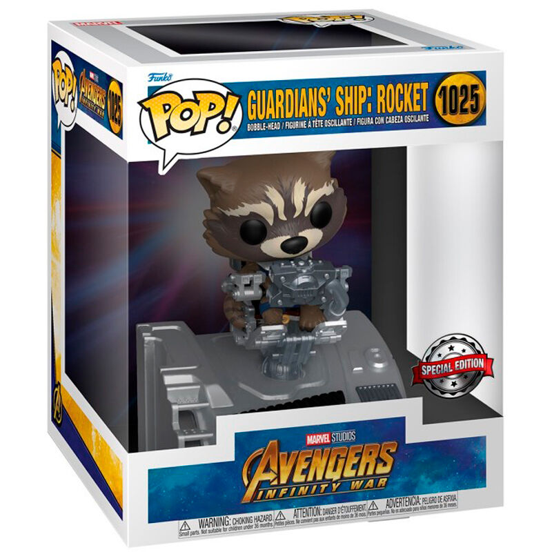 Figura Funko POP Deluxe Marvel Guardianes de la Galaxia Guardians Ship Rocket Exclusive