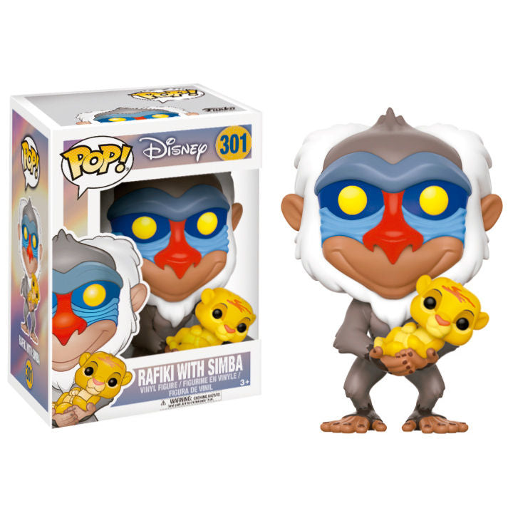 Figura Funko POP Disney El Rey Leon Rafiki con Simba