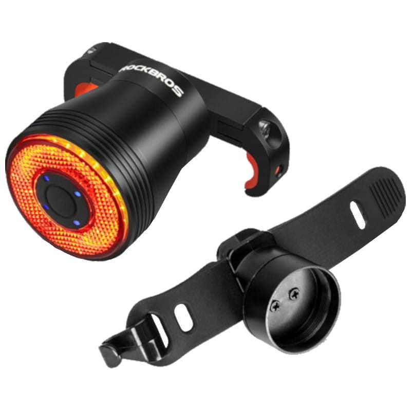 Luz Traseira Inteligente Rockbros Q5 Suporte Duplo