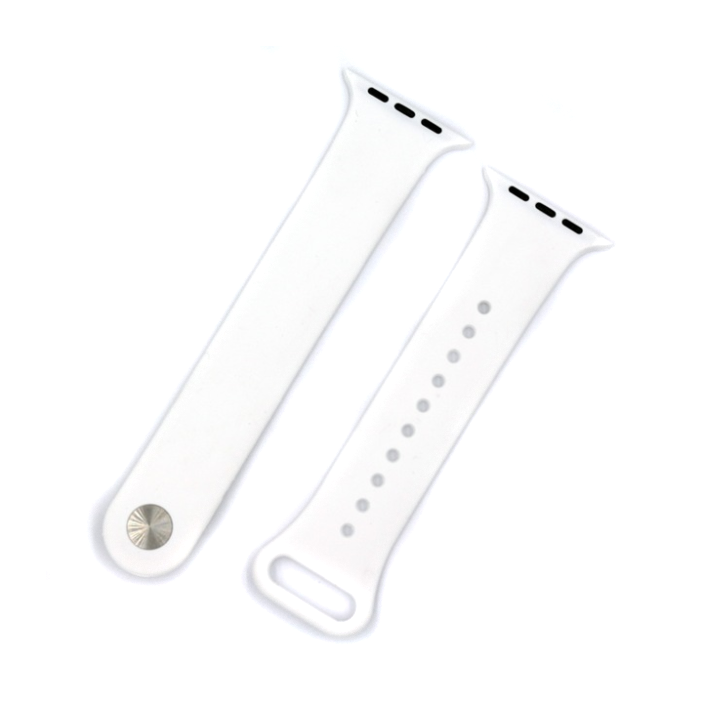 Pulseira Bracelete para Apple Watch 38mm – Silicone BRANCO - Multi4you®